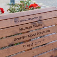 Engraved Garden Memorial Bench