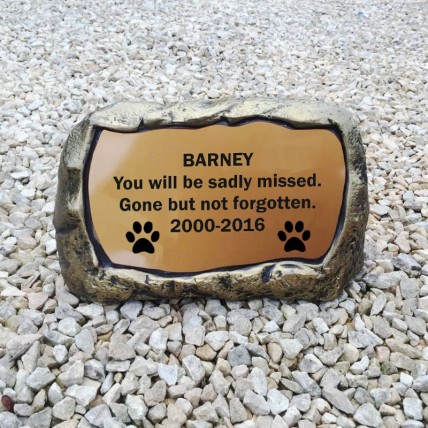 Large Dog Memorial Stone