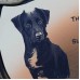 Photo Engraved Dog Memorial Stone