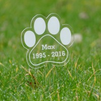 Paw Shape Memorial Stake